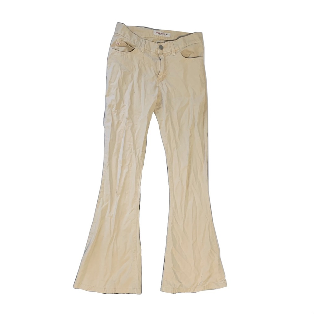 y2k miss sixty low-rise khaki flares